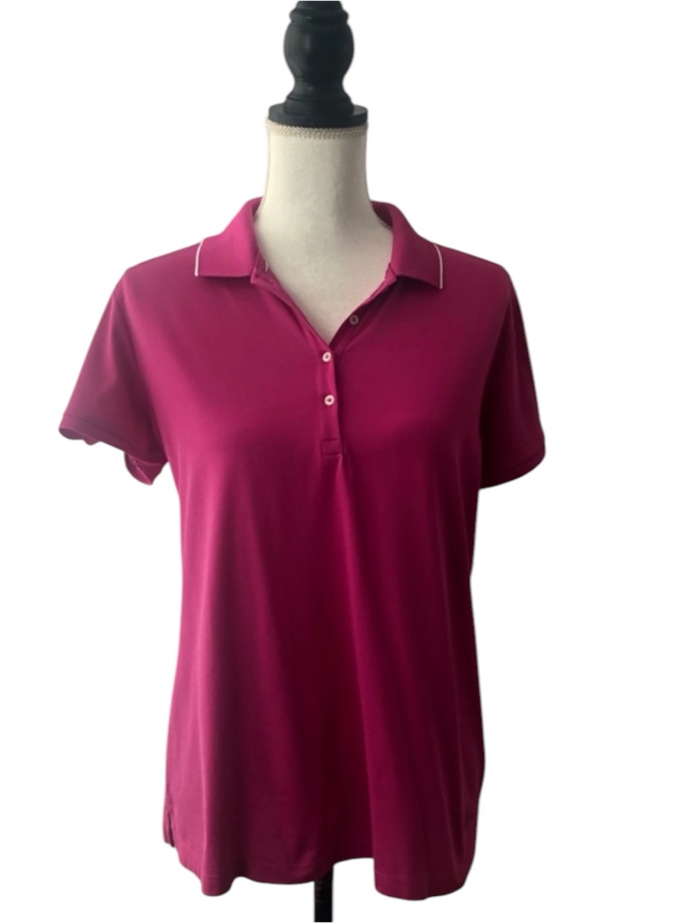 Lady Hagen Pink Golf Polo Shirt Women’s Medium Short Sleeve EUC